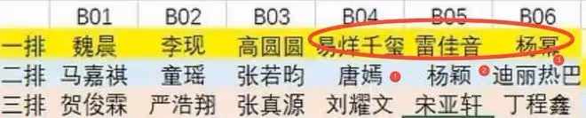 微博之夜座位被曝光,楊冪劉亦菲成85花代表,高葉王心凌地位提升