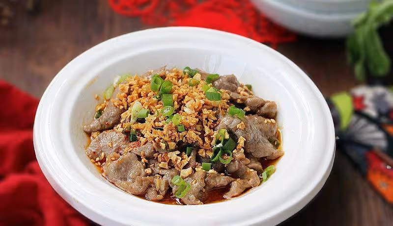 蒜香牛肉、橋底炒蟹、小蔥山藥