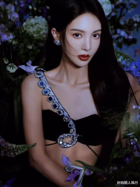 半個娛樂圈齊聚上海！金晨露臍人魚造型封神，比佟麗婭張雨綺還美