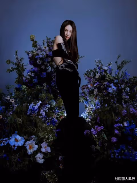 半個娛樂圈齊聚上海！金晨露臍人魚造型封神，比佟麗婭張雨綺還美
