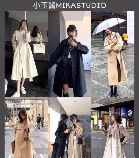 春天風衣穿搭示範，優雅知性有女人味，分分鐘提升氣質