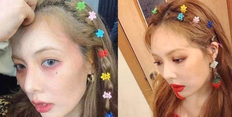 伊能靜的「流水髮夾」好吸睛，適合長發女生，靈動減齡又活潑