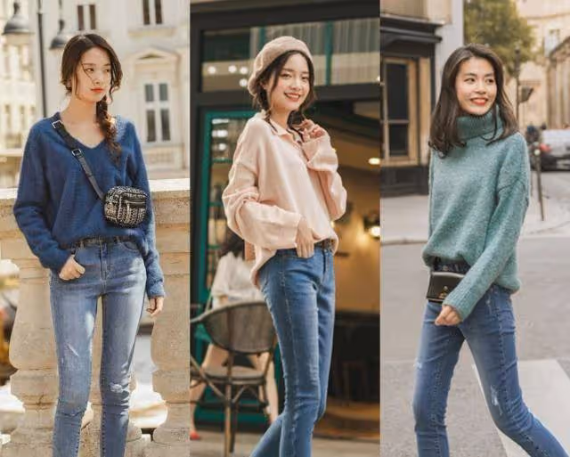 小個子女生輕熟氣質穿搭,春天也要嘗試不同顏色,試試就知道多美