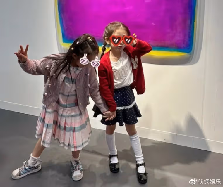 郭富城老婆曬大女兒近照，C寶長高不少，可愛漂亮和媽媽長超像