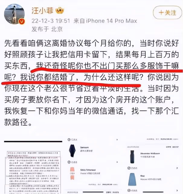 汪小菲起訴大S一審敗訴，750萬撫養費和家用電費被強制執行