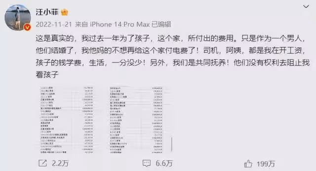 汪小菲曬帳單回應敗訴：所有錢都是我在出，大S連麵包錢都不付