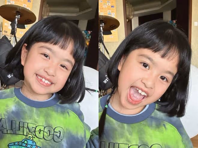 包貝爾女兒8歲生日,包文婧曬孩子萌照,餃子大眼睛靈動顏值逆襲