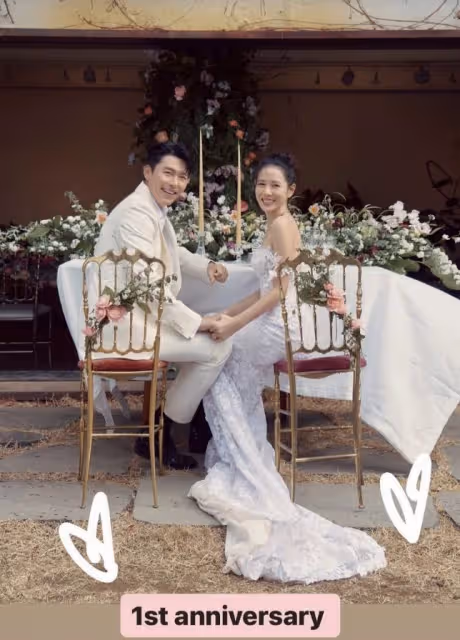 結婚一周年！孫藝珍曬未曝光過的婚紗照慶祝，與玄彬牽手幸福洋溢