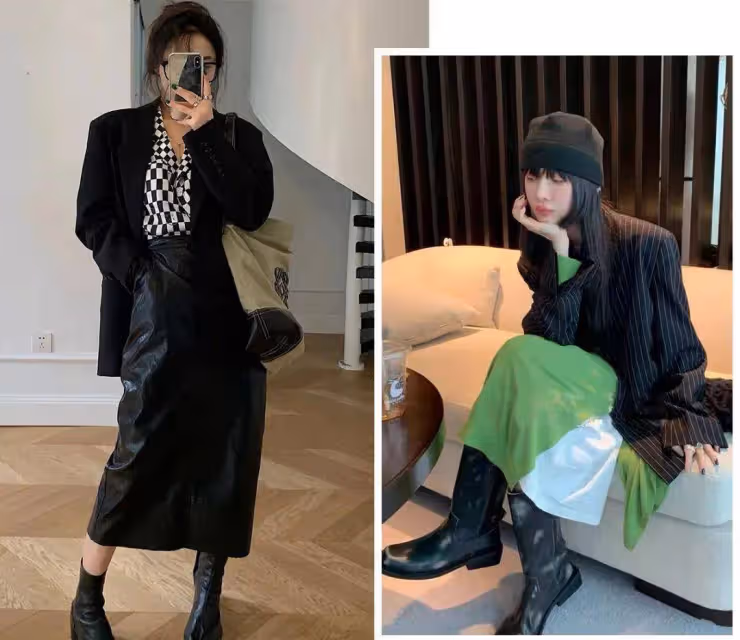 楊冪「衛衣+渣女靴」火了！巨顯腿細，照著穿美爆了！