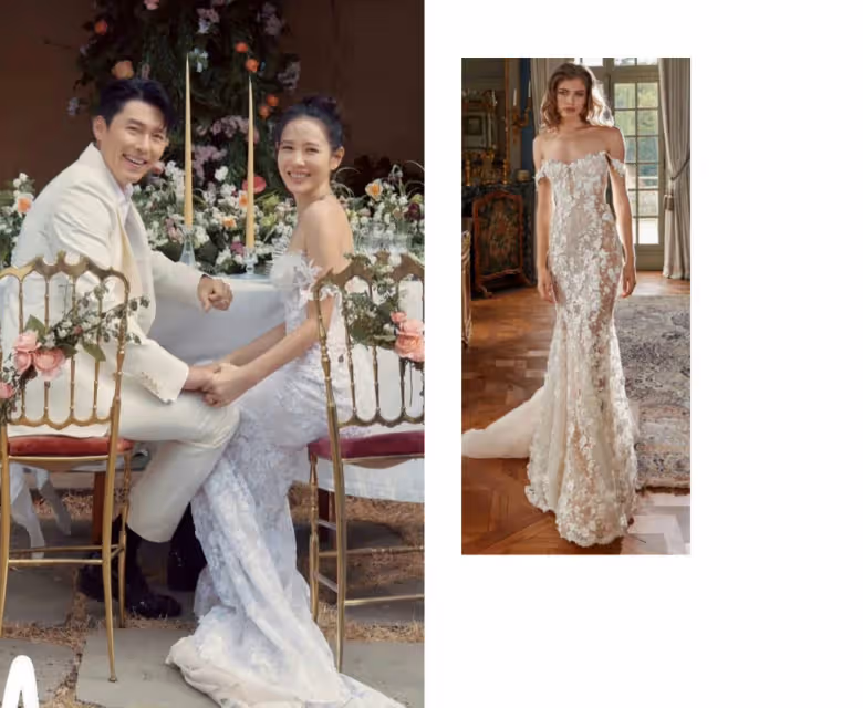 孫藝珍曬照慶祝結婚周年,穿頂奢抹胸婚紗,牽手甜笑破離婚傳聞