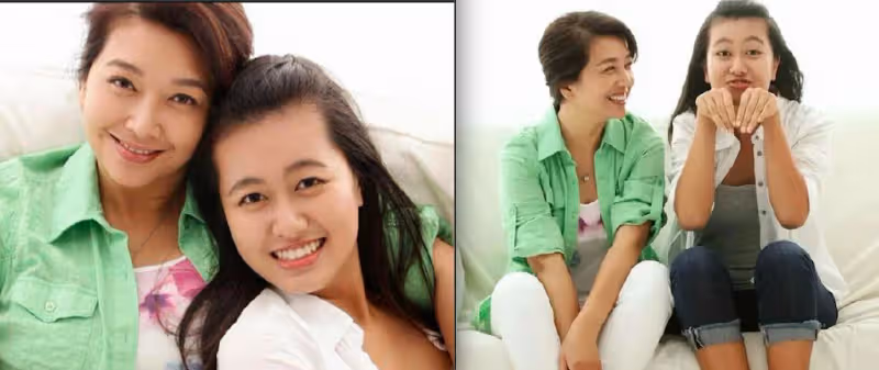 江珊老了仍風韻猶存,身段迷人似美嬌娘,把一旁女兒襯托成醜小鴨