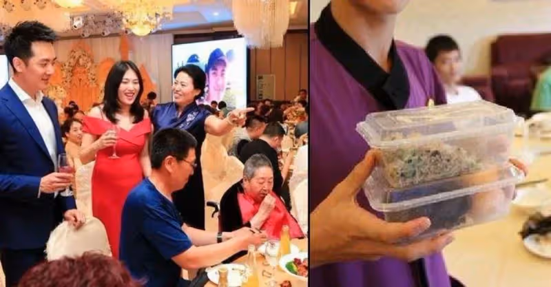 兄弟結婚，我省吃儉用送去2700紅包，臨走他給我2包剩菜，打開後我哭了！