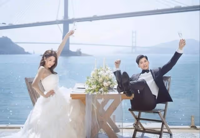 香港知名男星高調迎娶長腿女神,出資300萬辦婚禮,邀請千人參加