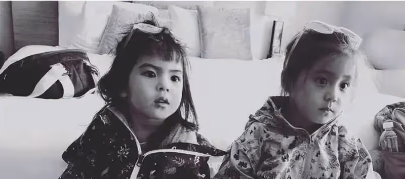 下巴像爸爸、眼睛成弱視,賈靜雯的3個女兒,似乎沒有那麼可愛了。