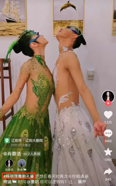 楊麗萍引爭議!孔雀舞男女大尺度貼身被批不雅,當事人回應遭吐槽