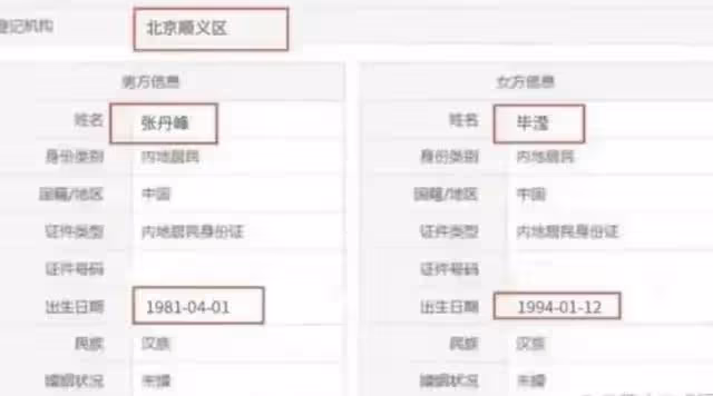 爆張丹峰已經離婚疑已經與畢瑩領證結婚 與妻子合體直播後互刪視頻