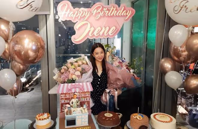 汪圓圓慶祝37歲生日,富豪老公準備5個蛋糕,甄子丹夫婦為其助陣