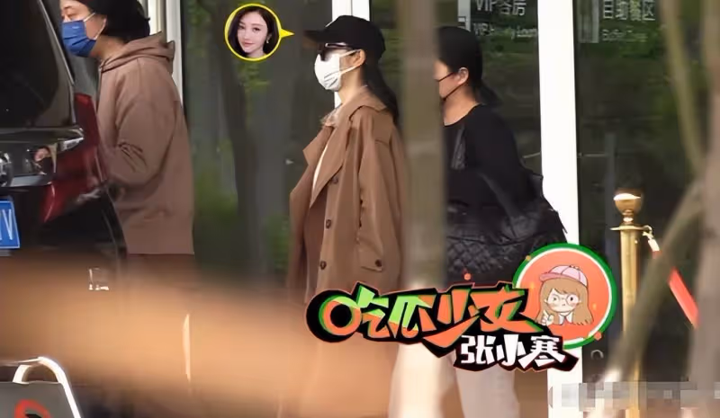 景甜遭前任泄露私密照後首露面，包裹嚴實，腳步沉重眼神躲避鏡頭