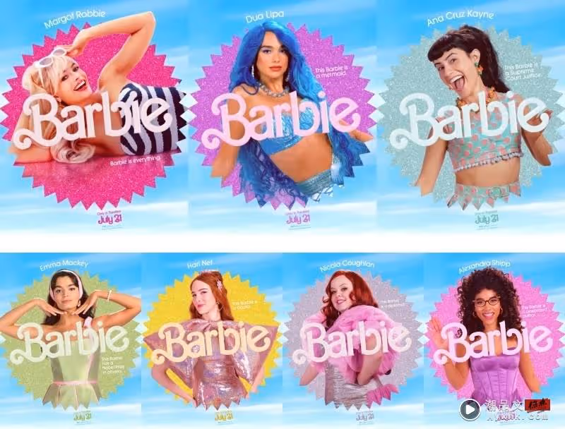 真人版《BARBIE》最新預告曝光!角色名字只有2種:BARBIE、KEN