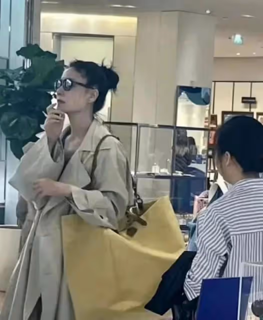 李嫣:曬塞納河畔出遊照,王菲狂試包包逛街掃貨,百元大衣有褶皺