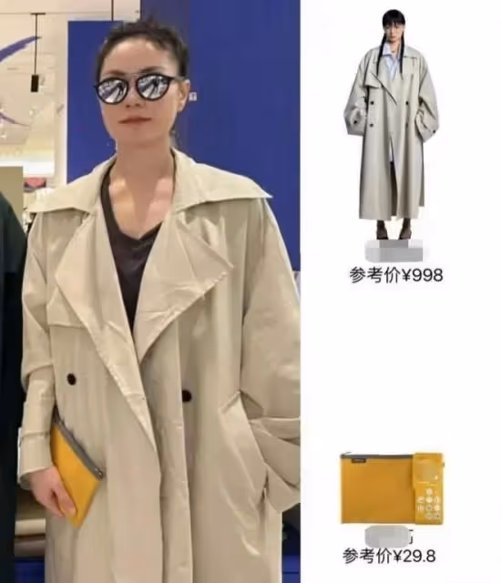 李嫣:曬塞納河畔出遊照,王菲狂試包包逛街掃貨,百元大衣有褶皺