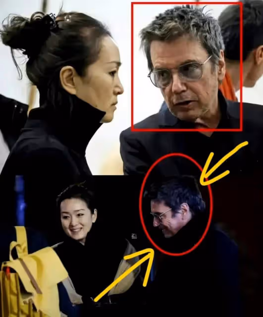 鞏俐和法國總統馬克龍同桌晚宴照曝光,身後服務員被誤會是劉亦菲