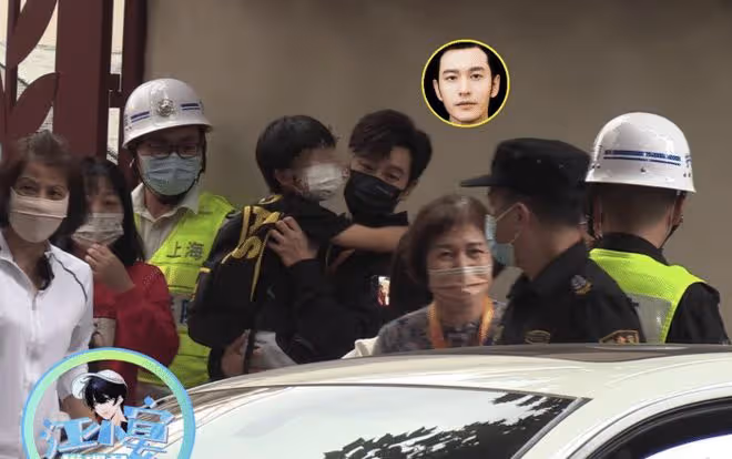 Angelababy拍戲獲兒子探班,6歲小海綿放聲高歌,baby表情好寵溺