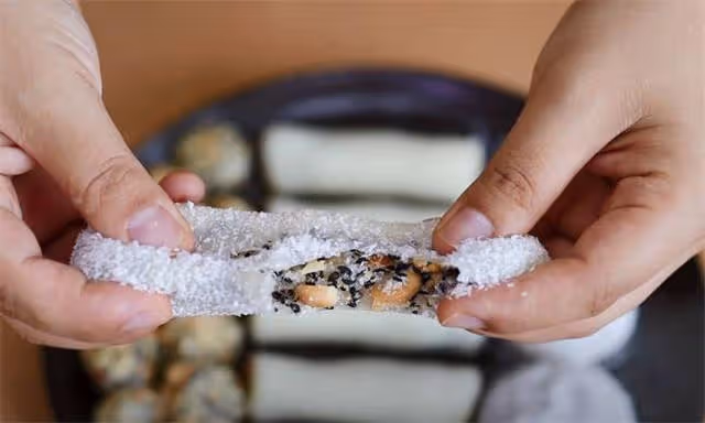 超適合春天的糯米小吃,1次分享3種做法,軟糯拉絲,涼了不硬