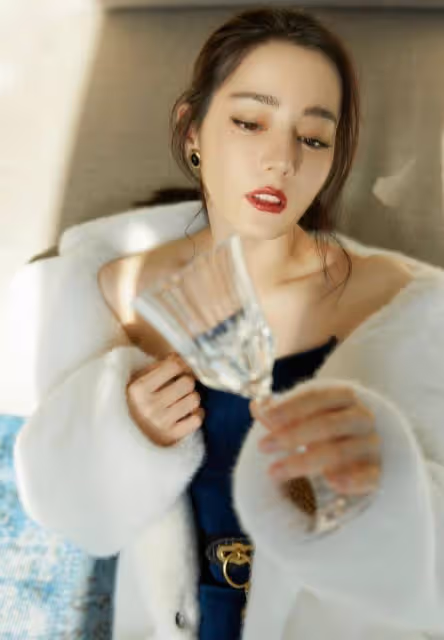 請熱巴將弔帶裙「焊」在身上！美艷又高級，好身材更是撩人
