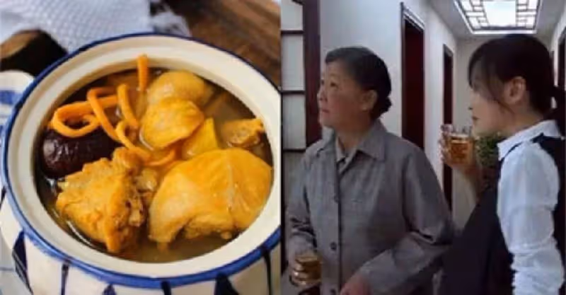 兒子身體不好，給兒子燉雞湯，兒媳卻倒進垃圾桶，凌晨聽到的對話，讓我恍然大悟！