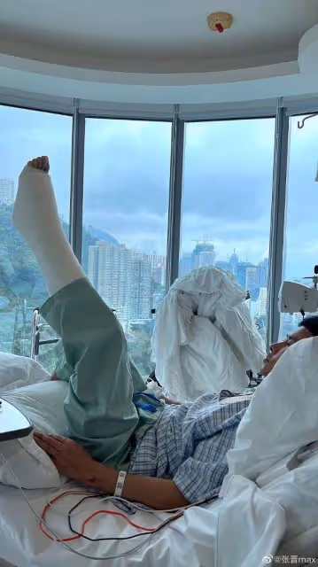 張晉拍戲受重創緊急送院動刀 蔡少芬嚇破膽