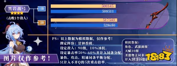 原神甘雨四星五星武器推薦 甘雨武器用什麼好