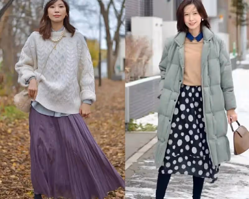 40+女人的穿搭模版，大衣過膝、褲子及踝、裙子高腰，太美了！