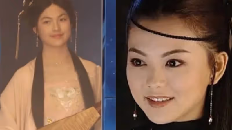 王岳倫陪女兒拍寫真，王詩齡穿漢服抱琵琶，笑不露齒太像媽媽李湘