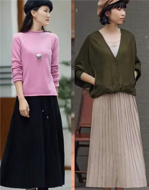 四五十歲女人，別總穿褲裝！這3種裙子的搭配，優雅時髦誰穿誰美