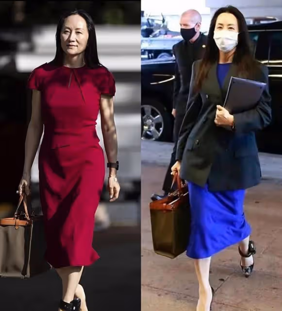 51歲孟晚舟親身示範：裙過膝、發不短、戴胸針，值得中年女人借鑑