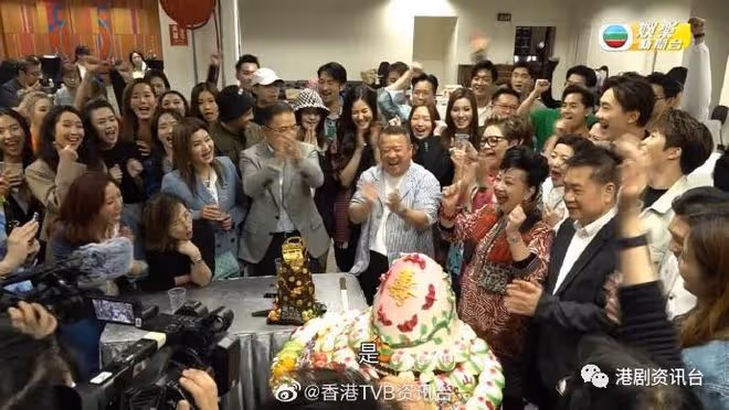 肥媽家燕姐齊獻吻!曾志偉70歲生日TVB驚喜派對