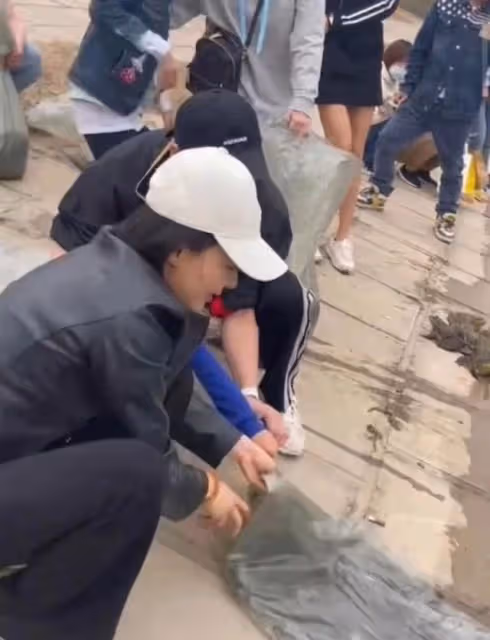 好心做壞事！TVB前女星帶女兒郊外大量放生牛蛙，被網友批沒常識