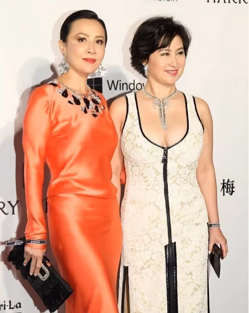 60歲何超瓊勇氣可嘉，穿低胸裙比劉嘉玲還招搖，這個身材真富態