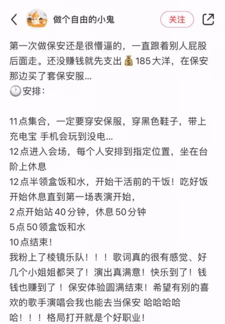 為了去看越來越貴的音樂節，我選擇去現場當保安