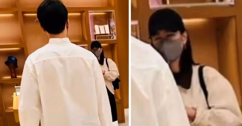 玄彬孫藝珍現身機場，隔著口罩夫妻甜蜜對視，孫藝珍笑出月牙眼！
