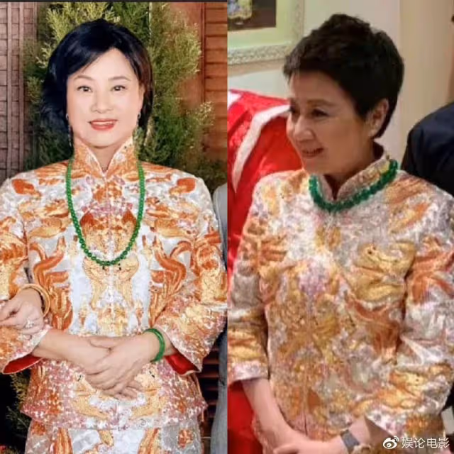 三太陳婉珍親自見證女兒婚禮,富貴逼人氣場強大,穿著大有講究