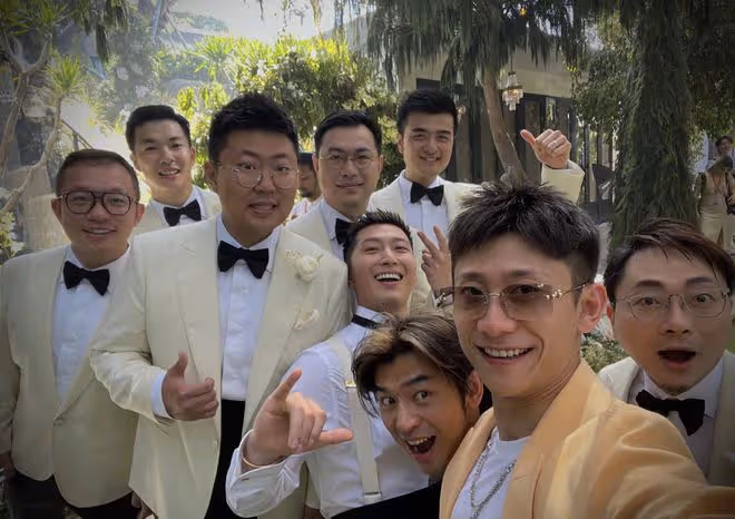 張一山參加竇驍何超蓮婚禮,曬現場照並非伴郎,陳柏霖孫耀威也在