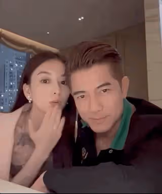 方媛慶祝結婚六周年,給老公送飛吻,57歲郭富城笑容得意送愛心回應