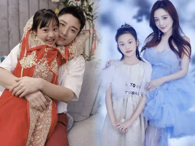 41歲李小璐帶女兒拍寫真,穿漢服過了把戲癮,甜馨氣質似大家閨秀