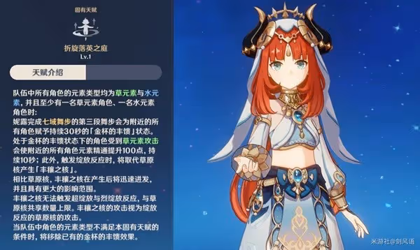 《原神》妮露裝備及隊伍搭配指南
