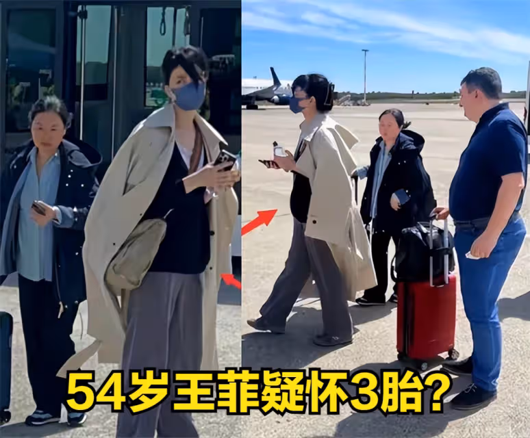 54歲王菲疑懷3胎?近照小腹隆起明顯,准公公謝賢樂得嘴角上揚