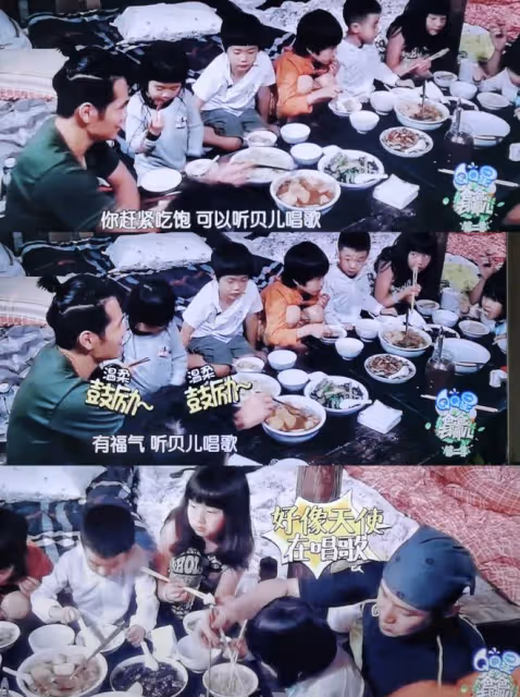 陸毅鮑蕾穿情侶裝陪女兒去影棚，貝兒五官秀氣，母女一樣高像閨蜜