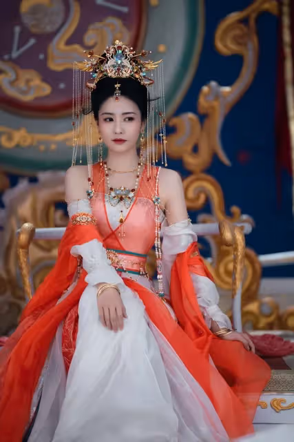 盤點《長月燼明》劇中的6位古裝女神_美人_黃馨瑤_扮相