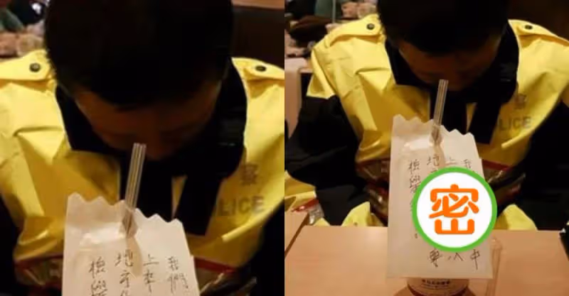 實在太累了！員警坐在餐廳「低著頭瞌睡」，卻見「桌上擺了字條」路人一看瞬間心疼：酸民退散